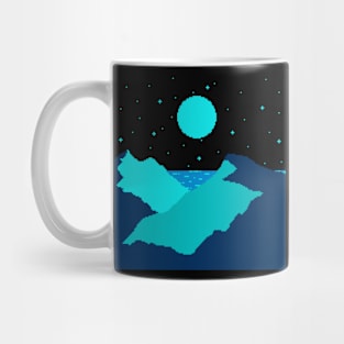 Blue Moon Over Mountains Mug